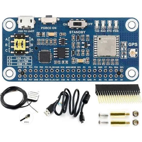 Für Raspberry Pi GPS-GNSS-Erweiterungsplatine L76K Beidou (BDS) GLONASS QZSS A-GNSS L76K GPS HAT Auch für Jeston (1/5)