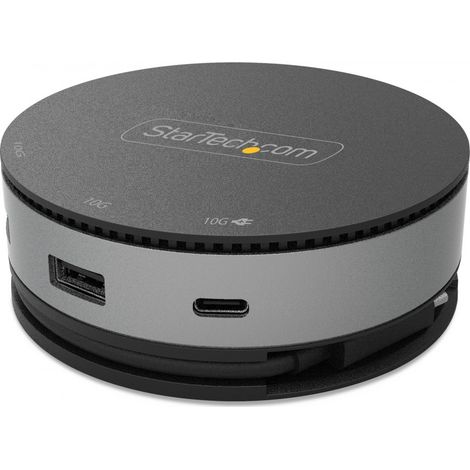 StarTech.com USB-C Multiport Adapter - USB 3.1 Gen 2 10 Gbit/s Mini-Dock Typ C mit 4K 60 Hz HDMI / DisplayPort oder 1080p VGA - 75W PD Passthrough, 3 Port USB-Hub, GbE - Mobile Dockingstation