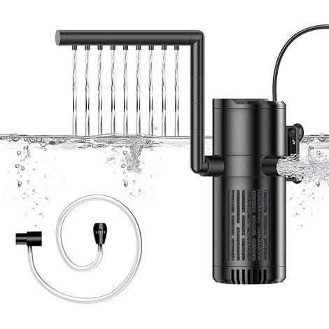Aquarium Filter, Internal Filter for Aquarium Flow Adjustable for Freshwater or Saltwater Aquarium (1/4)