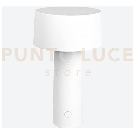 LAMPADA DA TAVOLO WIRELESS MUSH LED 3W 3000°K  200lm A BATTERIA BIANCO