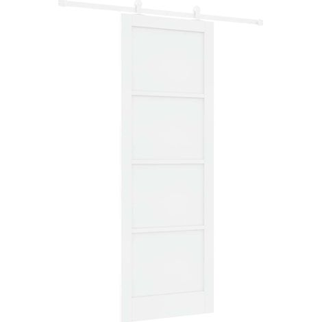 Maison Exclusive - Schiebetür Weiß 83 x 232 cm Massives Kiefernho