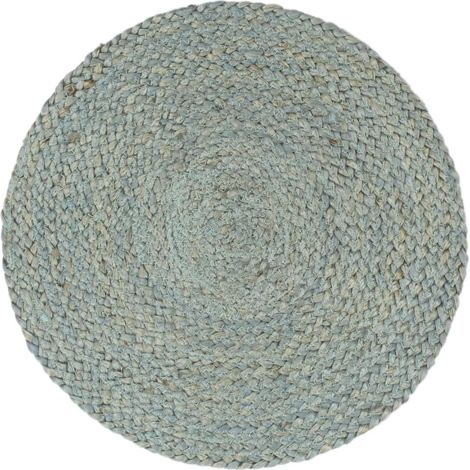 Napperons 6 pcs Vert olive Plain 38 cm Rond Jute CFW431517 (1/4)