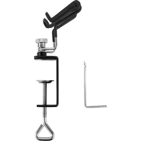 Soporte universal para aerógrafo, soporte para herramientas de aerógrafo, soporte doble para aerógrafo, abrazadera de mesa (1/5)