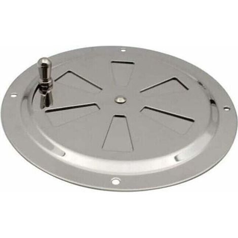 Ventilations rondes en acier inoxydable Grille de ventilation Reglable Rond Évent d'Aération Grille Évent à persiennes en acier inoxydable pour Fumeur,Camping-Car,Maison,Yachts Diamètre 125mm,1 pièce (1/5)