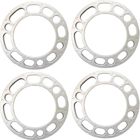 Lot de 4 entretoises de roue de voiture, 6 trous - Rondelles d'écartement universelles - Rondelles d'écartement en alliage d'aluminium (6 mm) (1/5)