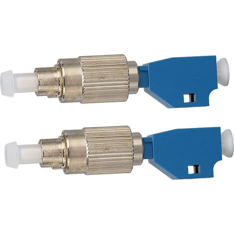 2 Pièces Convertisseur FC Mâle vers LC Femelle Haute Précision pour Fibre Optique, Compatible avec VFL et Testeurs de Réseau (1/5)