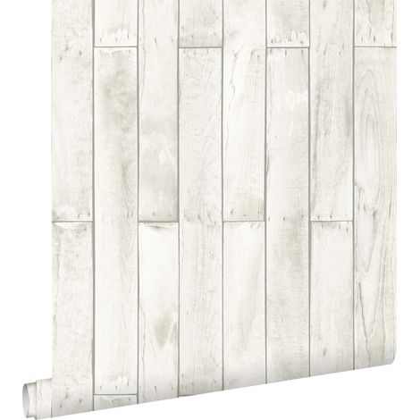 papier peint imitation bois blanc - ESTAhome (1/5)