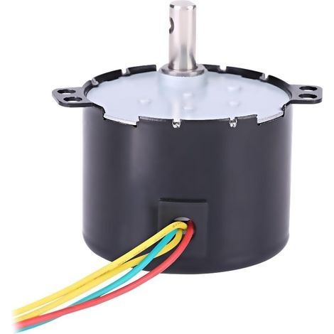 Moteur Synchrone Électrique,moteur electrique 220v 50KTYZ AC 220V 10W 0.5A,petit moteur électrique synchrone à aimant permanent à basse vitesse,CW/CCW 2.5/20 tr/min (1/5)