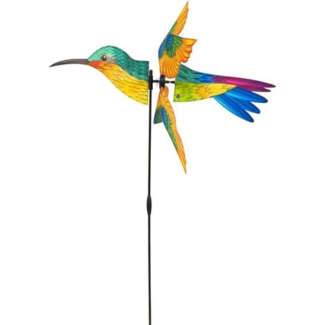 Elemento decorativo da giardino hq-invento breezy wings hummingbird animato resistente UV
