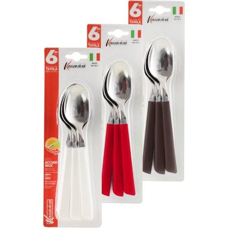 Cucchiai posate da tavola inox 6 pz chic (1/4)