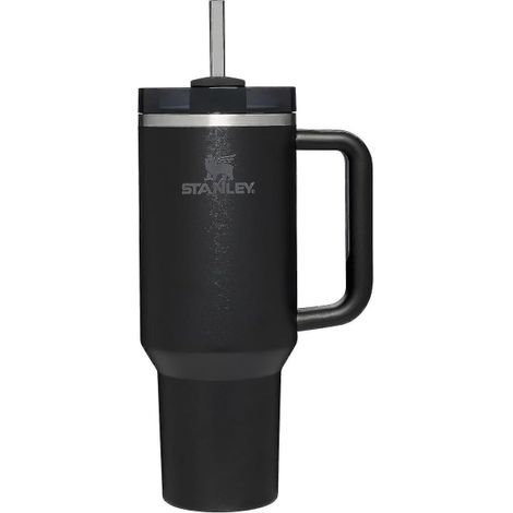40 oz d'alcool de coupe Stanley en acier inoxydable isolé avec étiquette de bouteille et demi-julklappar jusqu'à la grange noir (1/4)