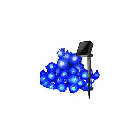 1 guirlande lumineuse solaire bleue et rose (1/5)