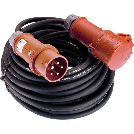 as-schwabe Prolunga elettrica CEE 25 metri nera