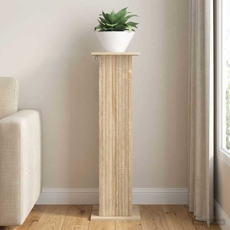 vidaXL Plant Stand Sonoma Oak 30.5 x 30 x 100.5 cm Engineered Wood (1/5)