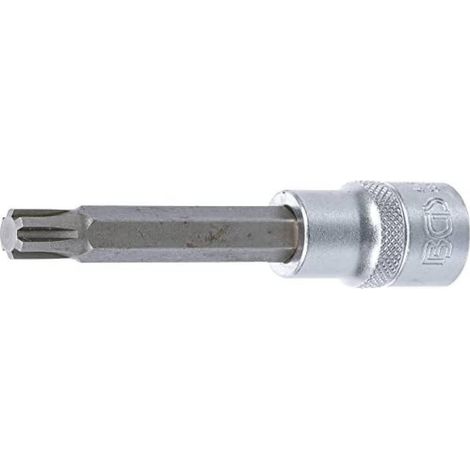 Douilles à Embouts 100 mm - 12,5 mm (1/2), Profil Cannelé M10 Précision et Robustesse, Acier - D-Work (1/5)