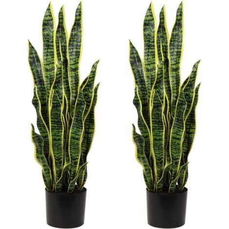 Hollyone 2Pcs Plante Artificielle Grande, Cactus Artificiel, H: 94Cm Plantes Artificielles Interieur avec Pot, Fausse Plante, Plante Artificielle Exterieur, pour Salon, Chambre à Coucher Décoration (1/5)