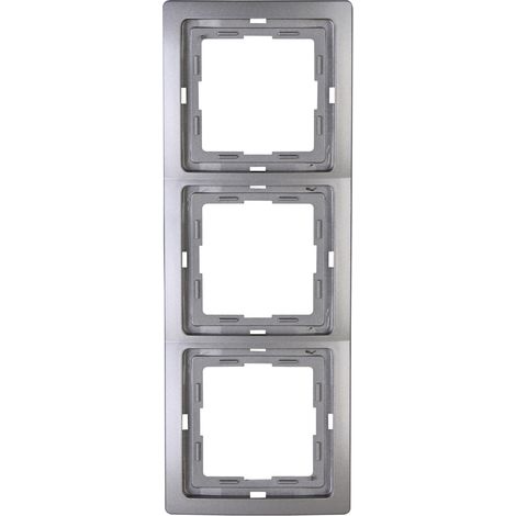 Kopp Abdeckrahmen 3-fach Venedig, platin, 400343064 Kopp (1/2)