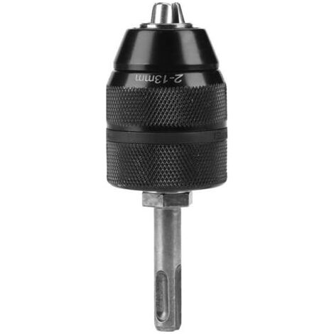Mandrin Auto-serrant Professionnel avec Adaptateur SDS Mandrin Autoserrant à Fermeture Rapide Capacité 2-13 mm Mandrin de Perçage en Acier Chrome-vanadium Durable
