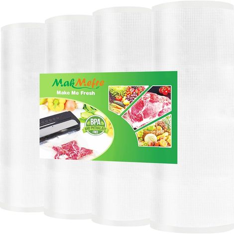 4 Rouleau 20x1500cm Pour Machine Sous Vide,Rouleau Sac Sous Congelation Vide Alimentaire sans BPA(6000cm au total) (1/5)