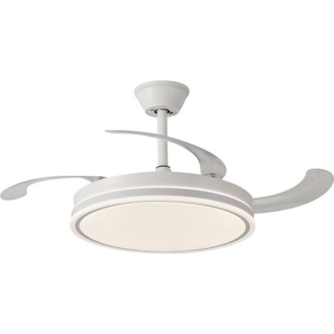 Ventilateur de plafond LED 60W blanc avec télécommande Rabalux Fluara (1/5)