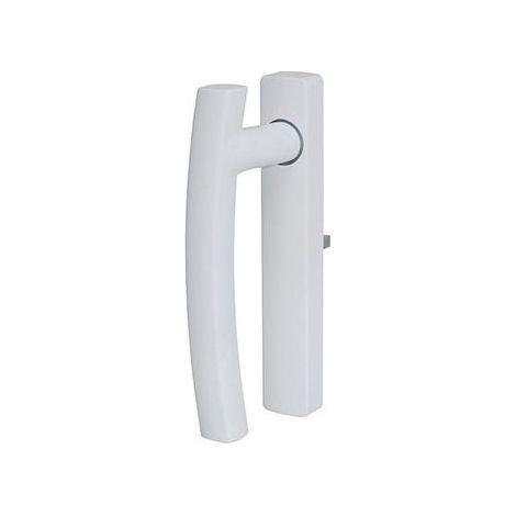 La Croisee Ds – Poignée de fenêtre intérieure SYMBIOSE – Croisée gauche – Pour profils 33 à 47mm – Carré 7mm – Gris clair brillant