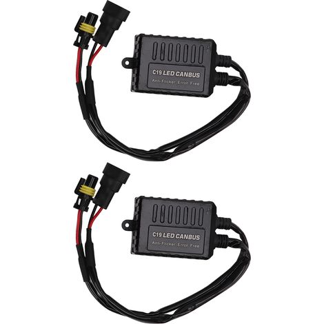 2 lampes LED anti-scintillement, décodeur de résistance anti-interférence, capots extérieurs pour clignotants, jeu de 2 pièces (1/5)