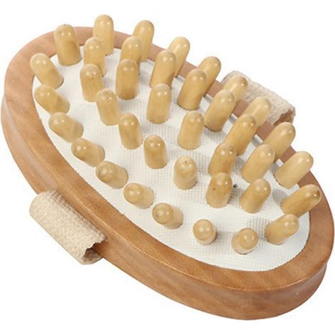 Ganzkörper-Massagebürste, Körpermassagebürste, entspannendes Massagegerät aus Holz, für Reisen, tägliche Pflege, Stimulation zu Hause, Unisex (1/5)