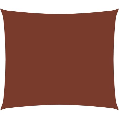Voile de parasol Tissu Oxford rectangulaire 2x3 m Terre cuite (1/5)