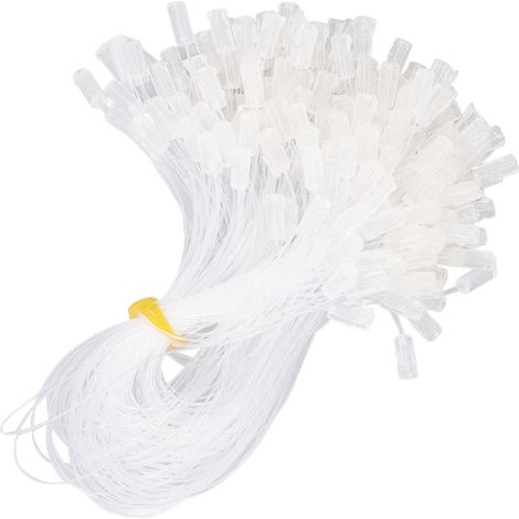 200 fils élastiques invisibles pour extensions de cheveux - Fil de pêche transparent et résistant (1/5)