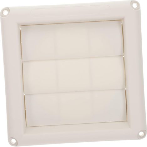 de à Plastique en Extérieure Couvercle de Conduit Sécheuse Volets et Blanc Structure Ventilation Efficace Protection Oiseaux pour Extraction Intérieure (1/5)