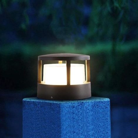 Bardusch - Borne lumineuse - ZVD - Lampe de jardin noire - LED 15W - IP65 - 720lm (1/4)