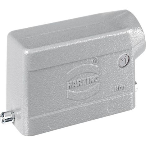 [NEUWERTIG] B-Ware HARTING Tüllengehäuse Steckergehäuse seitlicher Kabeleingang Aluminium M20 10B (1/2)