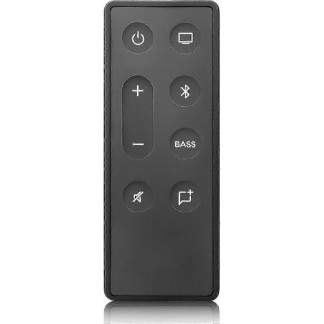 Télécommande noire de remplacement pour enceinte TV et barre de son Série II, compatible avec système audio (1/5)