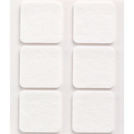 Fieltro Troquelado Cuadrado Lana Acrílica 31x31x3mm Blanco Adhesivo Plasfix Inofix (1/2)