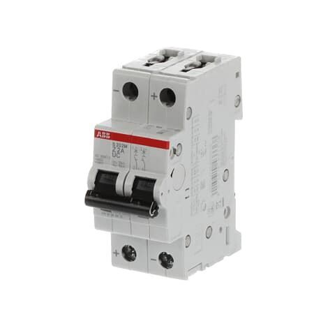 Disjoncteur ABB S200 M UC 2P, 2A, pouvoir de coupure 10 kA ( Prix pour 1 )