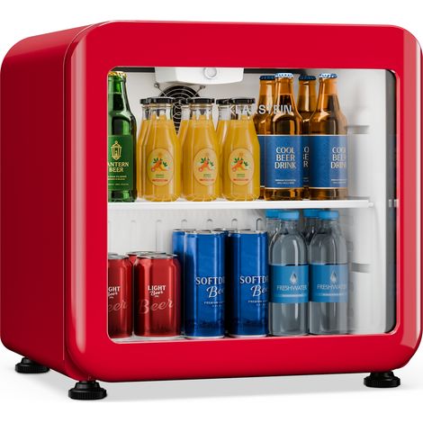 Klarstein Audrey Evo - Frigorifero per bevande  39 x 38 cm  Illuminazione interna a LED  75 W  42 dB