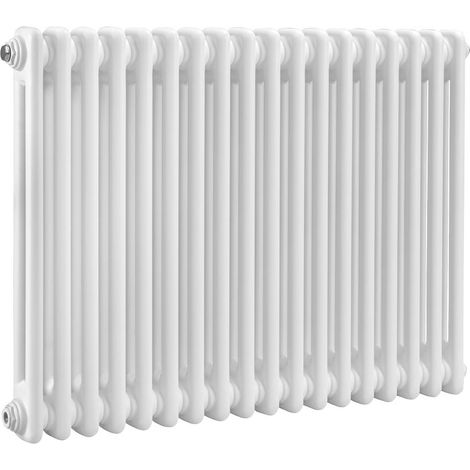 Baridi DH368 Horizontal Traditional 2 Column Radiator 600 x 832mm White