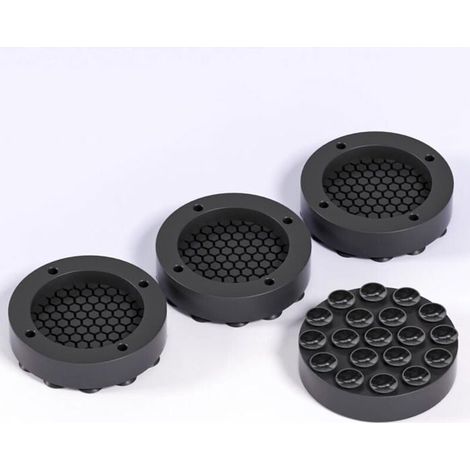 Amortisseurs pour machine à laver - Lot de 4 - Antidérapants - Caoutchouc - Universels (1/4)