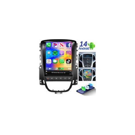 Autoradio Android 14 avec GPS et Apple CarPlay pour Opel Astra J 2009-2014 -1+32G
