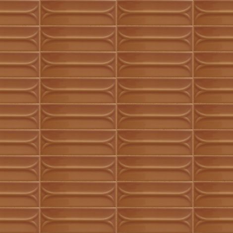 Carrelage 3D Terracotta 14,6x4,8x0,8 cm Mireno - Mur intérieur (vendu par carton de 0,42 m²) - RO'MA CARRELAGE