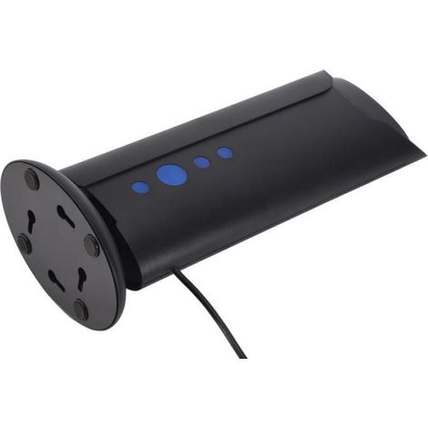1 Antenne TV, 4K Full HD, portée 450 miles, amplificateur puissant, intérieur noir (1/4)