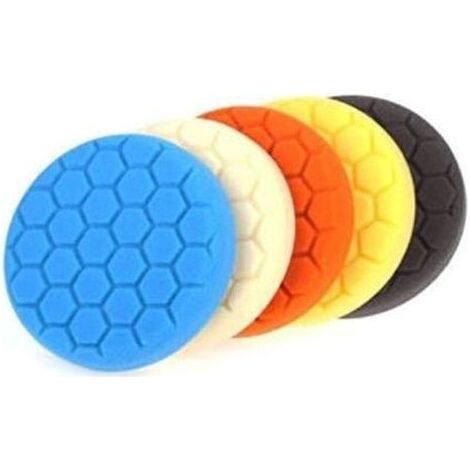 Lot de 5 bonnets pour polisseuse - 150 mm (1/4)