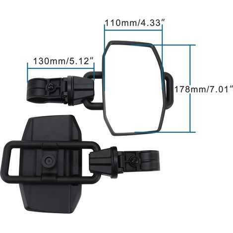 GOOFIT off-road motorcycle rearview mirror, side mirror, side mirror. (1/4)