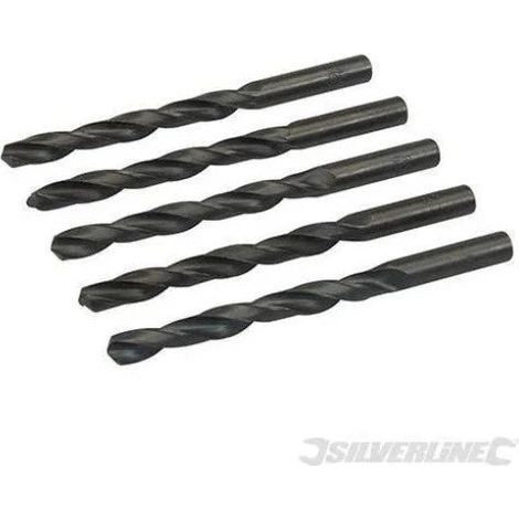 Silverline - Punte metriche Jobber HSS-R 5 p.zi dispobili in vari formati-11 x 13,5 mm