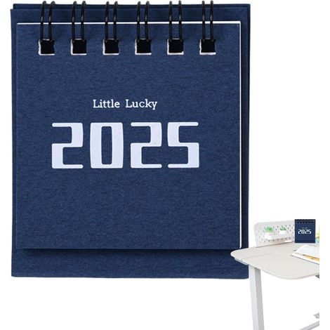 Calendrier de bureau, calendriers de table sur pied, petit calendrier 2025, bloc-notes décoratif pour bureau, calendriers sur pied