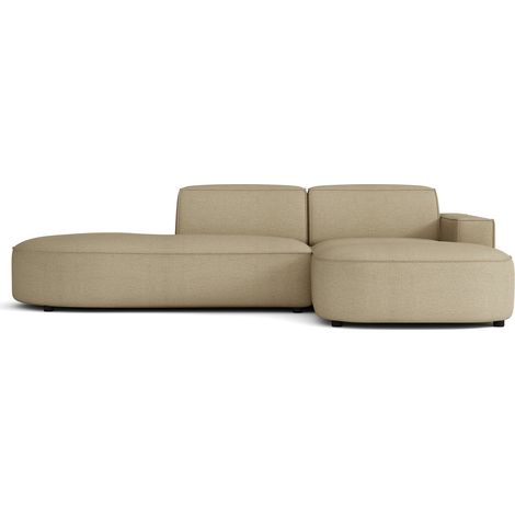 Selsey Sallmo - Canapé d'angle - 276 cm - Chenille Beige foncé (1/5)