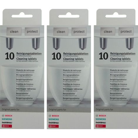 3 x 10 original Reinigungstabletten Bosch Siemens Neff Gaggenau