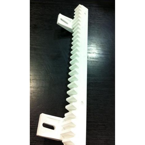Crémaillère BLANCHE Modle 4 avec fixation basses cremaillere ame acier (1/2)