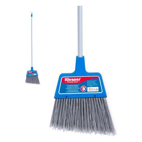 Scopa KLEANER con manico in metallo da 120 cm, setole da 15 cm, testa da 22,5x17,5 cm (1/5)
