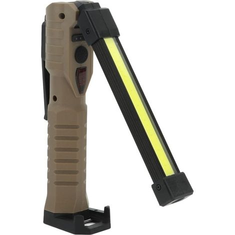 Rechargeable COB LED flashlight with hanging hook and magnetic base for camping, hiking and emergencies (1/5)